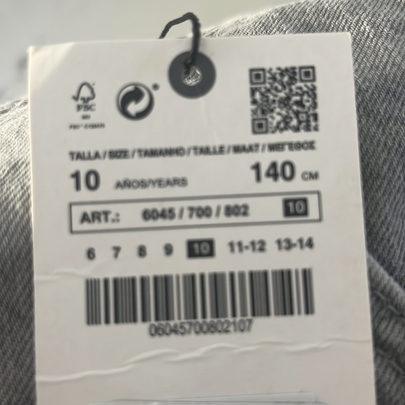 NWT Zara jean skirt - Picture 4 of 4